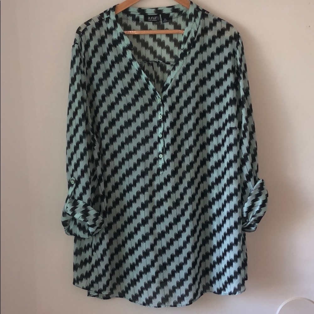 4 Button Vneck Blouse